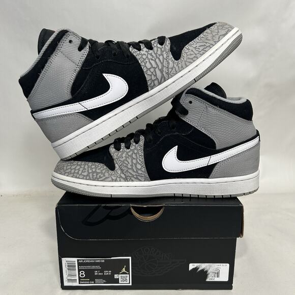 Nike Air Jordan 1 Mid Retro SE “Elephant Toe/Cement Grey” - Picture 3 of 10